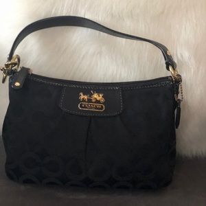 Mini black coach bag
